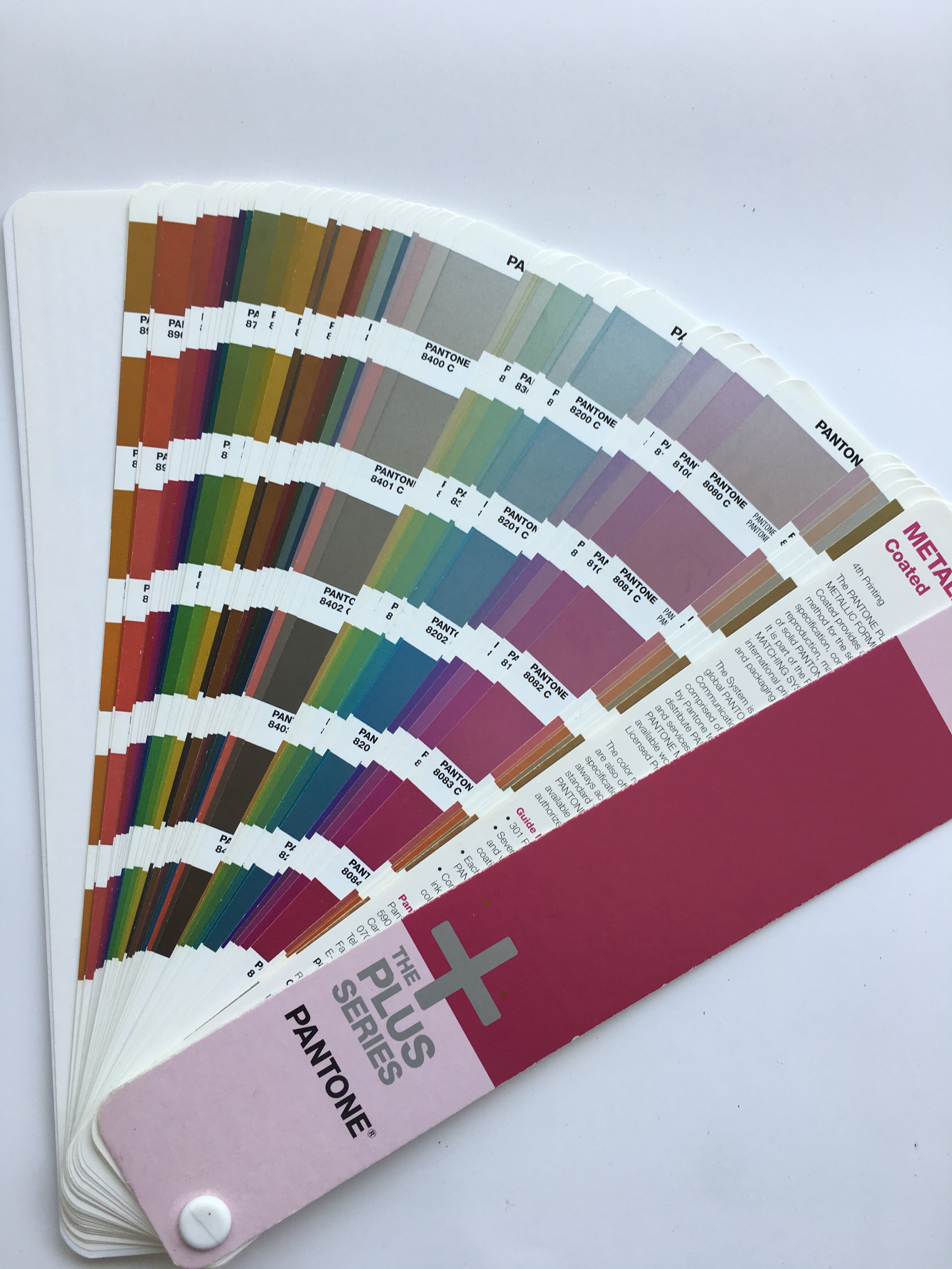 8 beginning metal color card