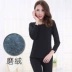 Quần lót nữ mỏng phần cổ tròn nửa cổ cao cơ thể định hình quần áo cashmere mỏng mùa thu quần dài mùa đông cộng với nhung ấm