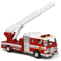 Tiado American Fire Truck Ladder Truck Alloy Model Model Phiên bản âm thanh và ánh sáng Kéo lại đồ chơi xe hơi - Chế độ tĩnh bộ xếp hình cho bé