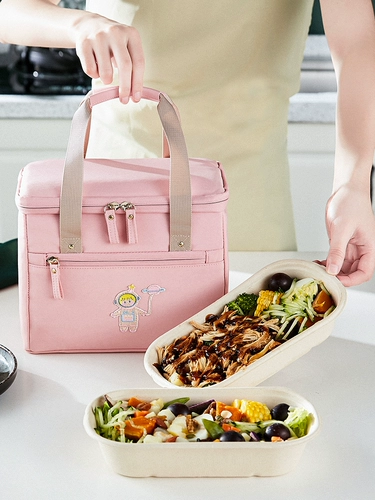 Ланч-бокс, льняная сумка, водонепроницаемый милый высококачественный термос для выхода на улицу, сумка для еды