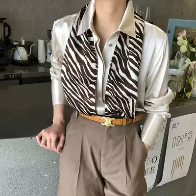 Belt silk scarf streamer zebra stripe professional OL silk double-layer long silk scarf hair belt mulberry silk Min good quality