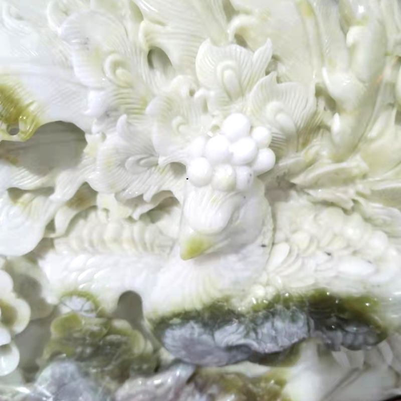 Blue Tian Yu Swing Parts Hotel Guesthouse decorates natural jade Stone Wen Play Gift Promotion