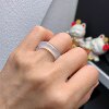 11-12 circle Myanmar natural jade A goods ice floating yellow jade ring A143#