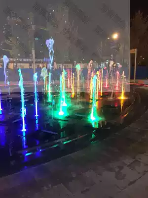 Fountain complete set of equipment Music program-controlled drought spray large fountain water landscape fountain voice-controlled shouting fountain installation