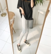 Mùa hè 2019 mới cơ bản quần legging modal mặc nhà nữ quần màu chân rắn - Khởi động cắt