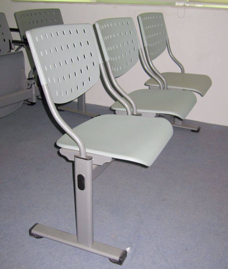 Banking Clinic Plastic Backrest Row Chair Rest Area Waiting Chair Office Sofa Room Benches Benches Non fixed feet
