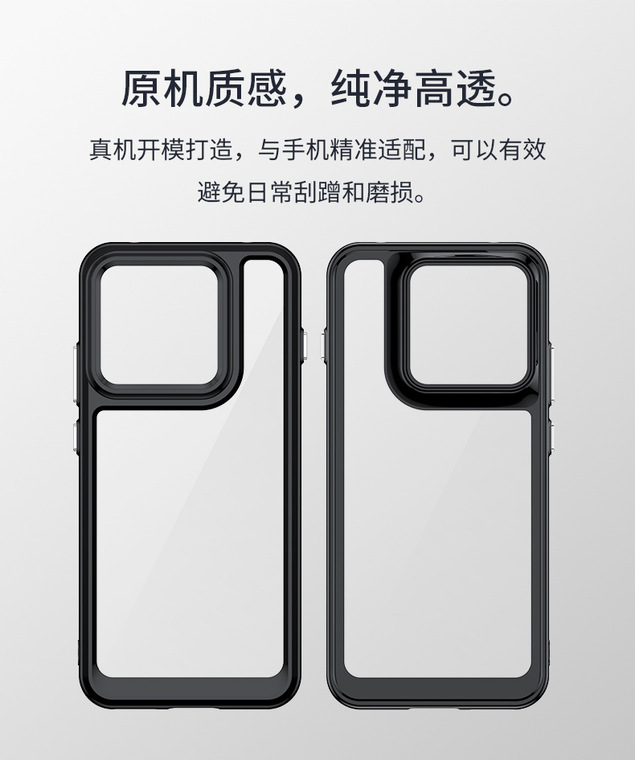 Transparent TPU Acrylic Phone Case