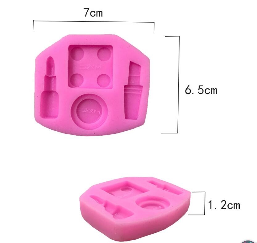 Son môi bốn mảnh tự làm bánh công cụ làm khuôn silicon lỏng E073 - Tự làm khuôn nướng khuôn kem