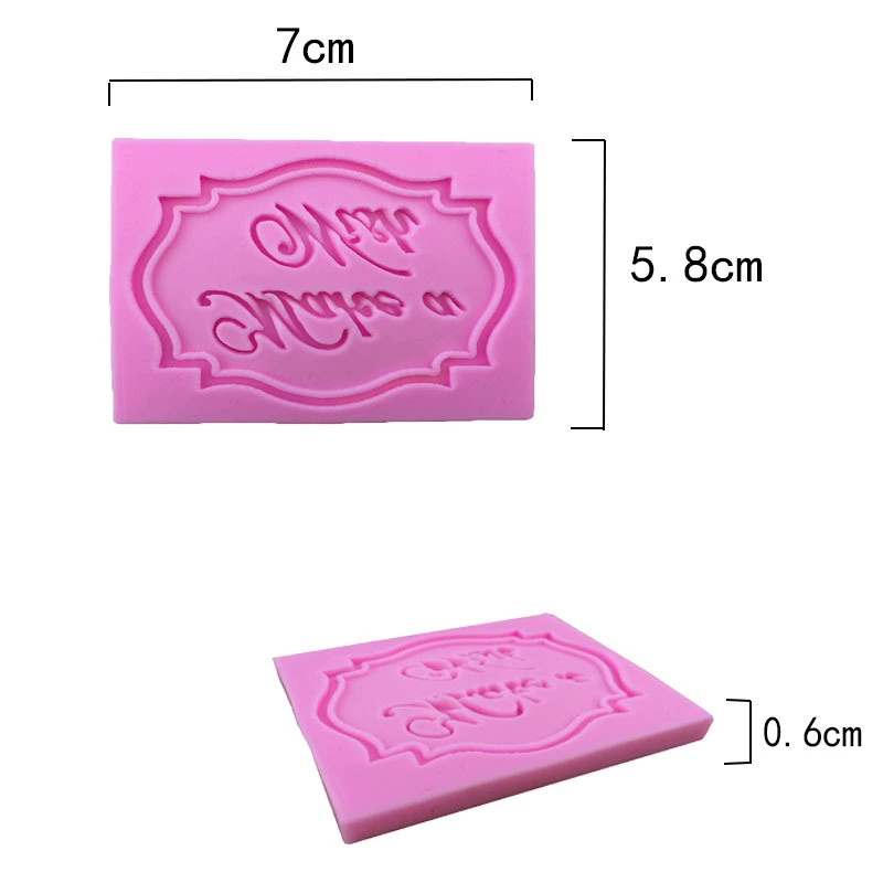 DIY cup cup Letter English MISS chúc mừng sinh nhật fondant silicone khuôn silicone lỏng - Tự làm khuôn nướng