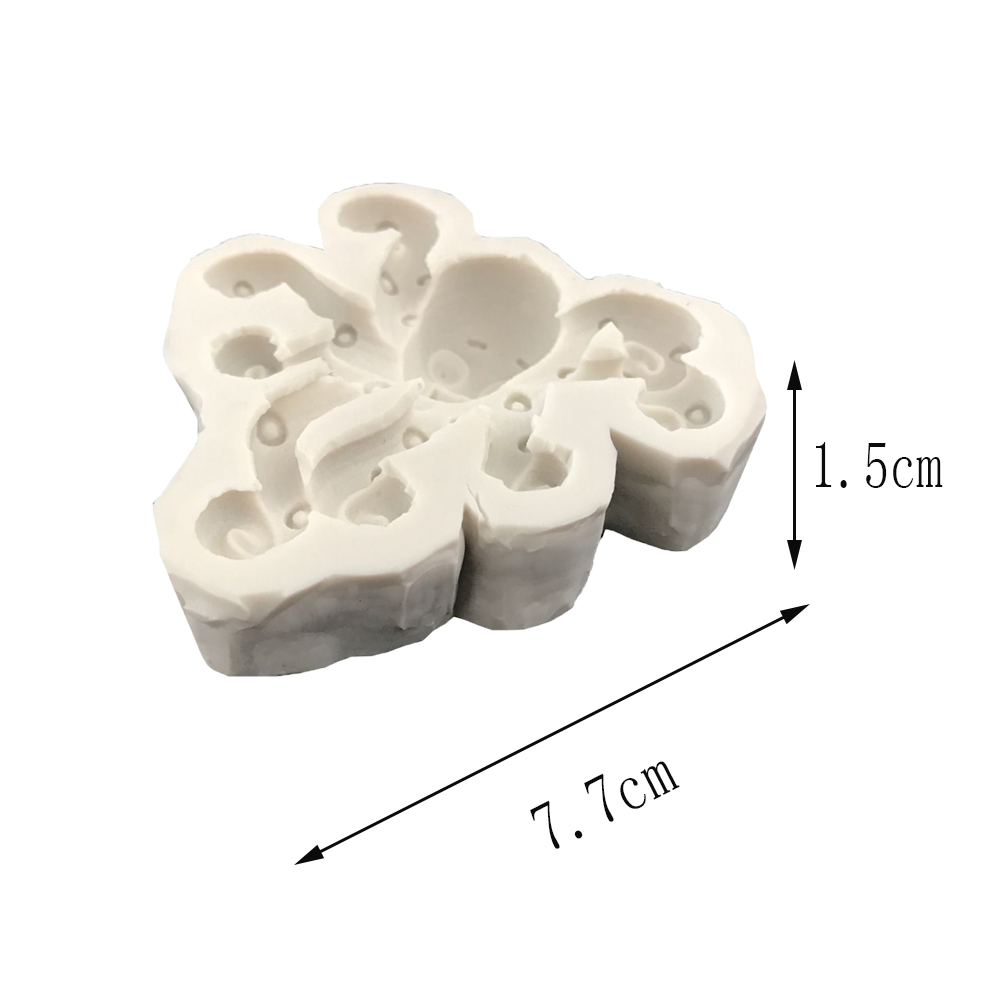 Bộ sưu tập động vật dễ thương DIY Cake Fondant Baking Mold Liquid Silicone Mold - Tự làm khuôn nướng khuôn làm kem silicon