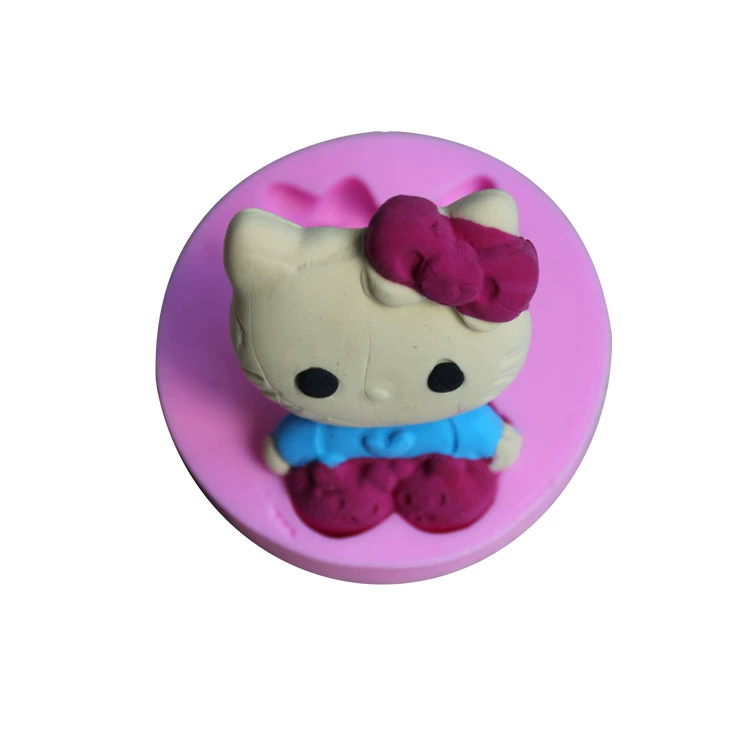 Nhà máy trực tiếp silicone DIY Kitty mèo fondant silicone khuôn silicone lỏng mềm gốm thủ công vải xà phòng