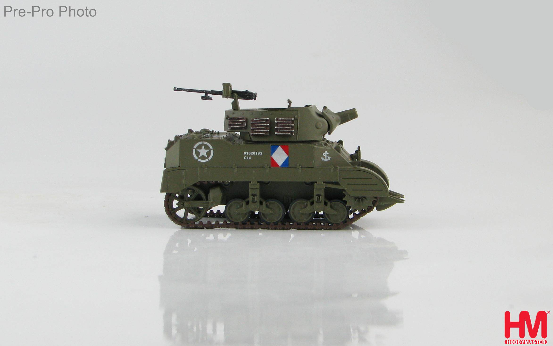 HM collector HG4915 1 72 M8 self-propelled howitzer Free French troops WWII