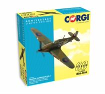 Corgi paparazzi AA27603 1 72 paparazzi 60 Anniversary Hawke Hurricane Mk1 with paparazzi remembrance badges