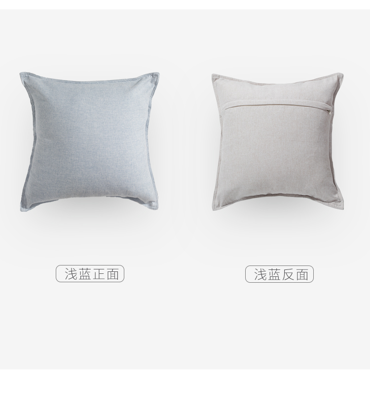 Bắc Âu cotton và lanh đơn giản rắn màu vàng gối đệm chanh vàng xanh sofa phòng khách gối tựa lưng giường - Trở lại đệm / Bolsters gối tựa lưng sofa
