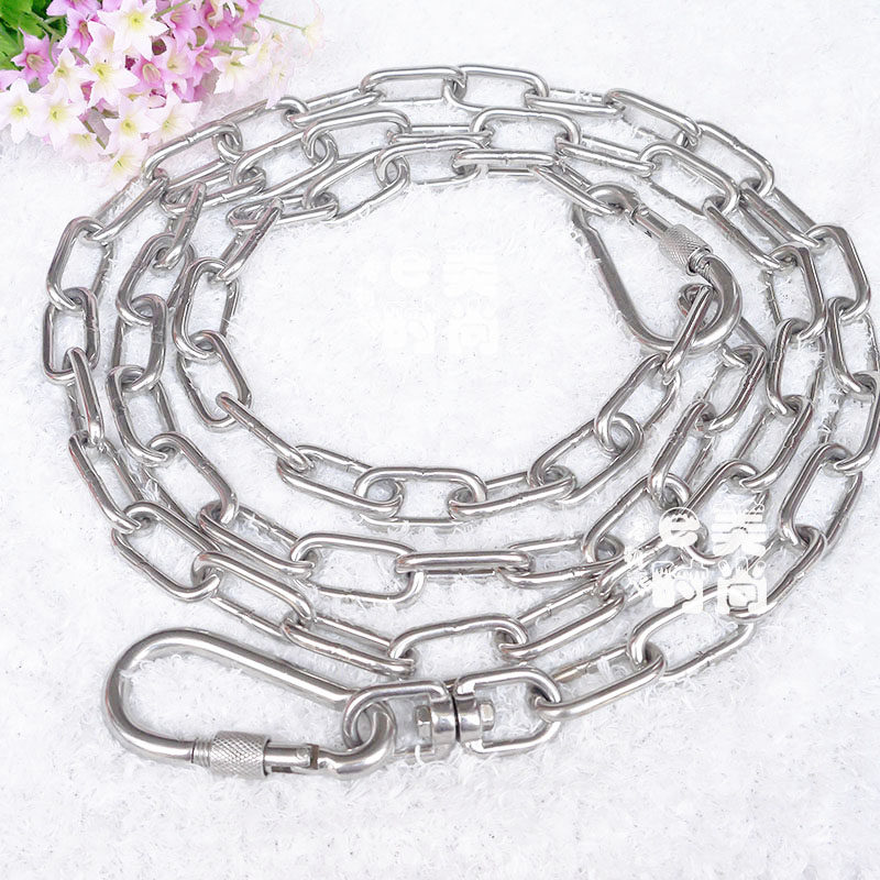 Stainless Steel Safety Buckle Leash Golden Retriever Tibetan Mastiff German Shepherd Leash Medium and Large Dog Leash Dog Leash