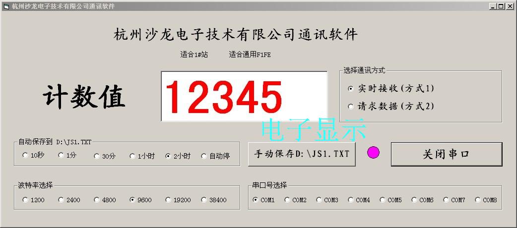 Interface single group count communication design
