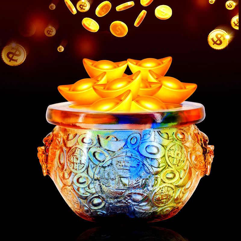 Cifeng Loft glazed Glazed Poly Basin Swing for a Caixin Gift Giving Gifts to Lead Store Factory Opening of Foursquare Fortune Gift