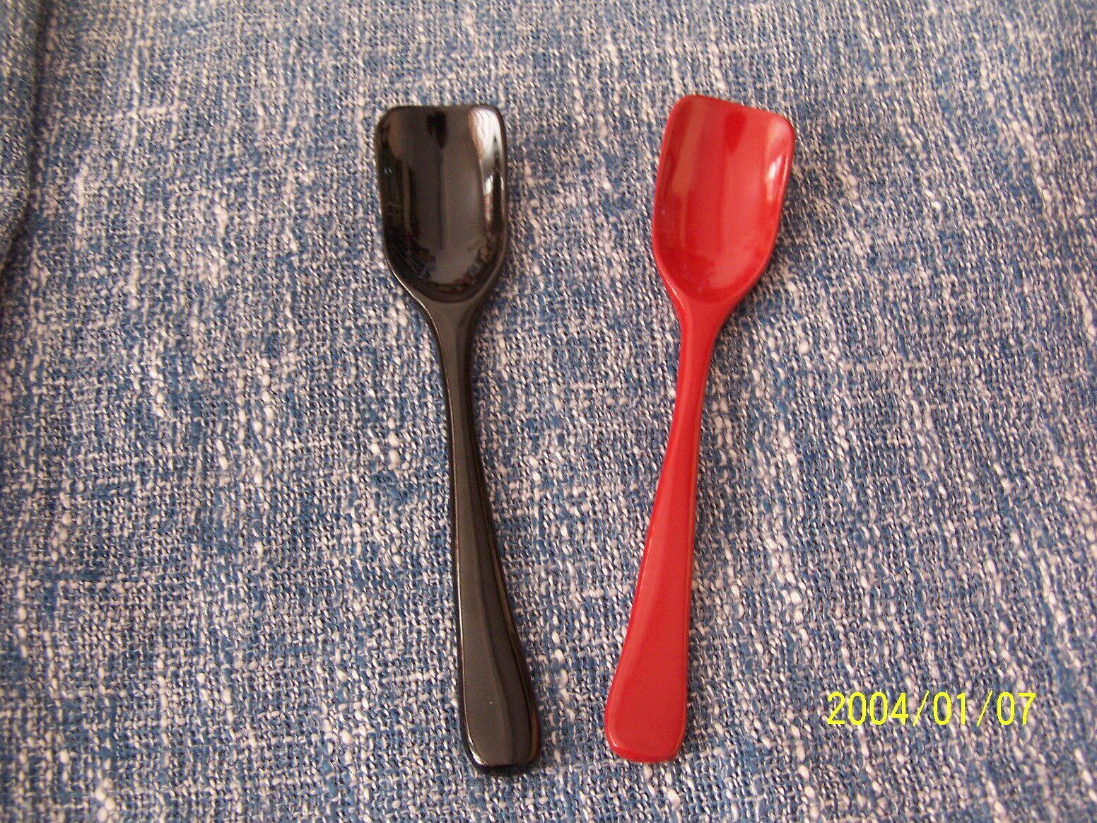 Outlet Library Inventory * Traditional Vegetarian Painted Lacquered Tea Spoon Milk Tea Stirring Spoon Red Black Pair