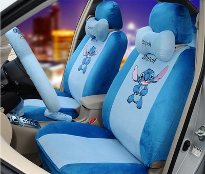 Shi Dic Winter Full Bag Short Plush Car Seat Cute Cartoon Dolly Seat Cover All Season Universal Car Cushion Cover