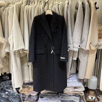 高级感显瘦正肩双面羊绒大衣女法式气质小个子中长款毛呢外套8016