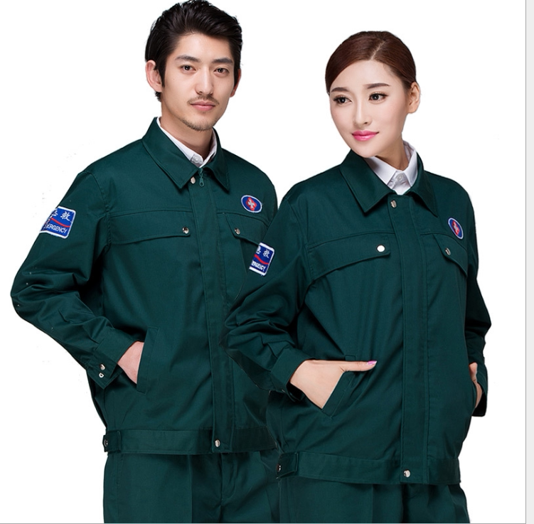 Green First Aid Workwear 120 Emergency service Operating room Emergency Long Short sleeves Split Suit Doctor Nurse Suit Suit 