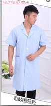 Nightingale white coat men and women doctors clothing half sleeve thin short sleeve hospital work clothes pharmacy nurse uniform