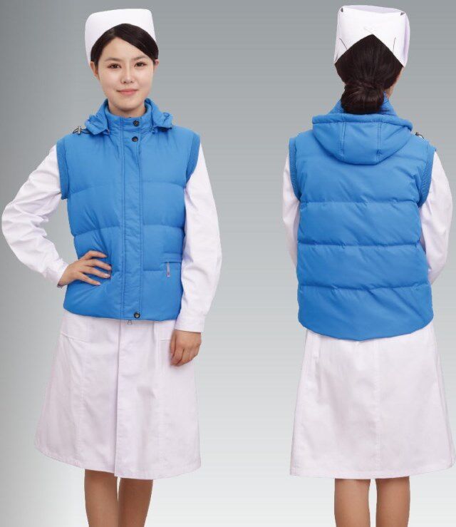 Nightingale nurse suit down vest 120 emergency suit down jacket night duty service nurse down jacket