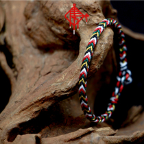 Chinese knot hand rope in this year of the Rooster Year Year red string bracelet five rope new breaking down