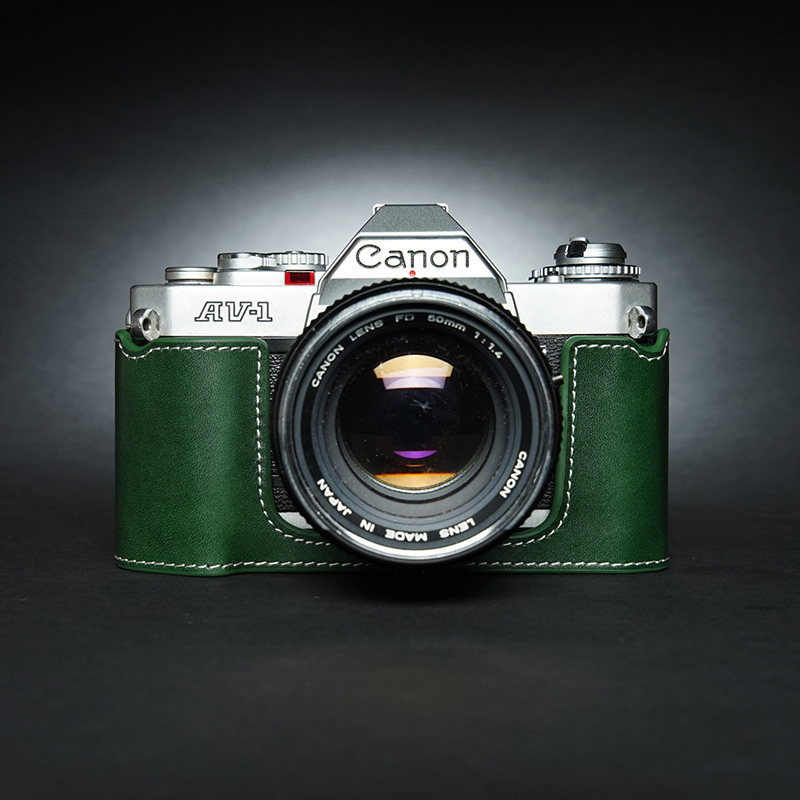 Handmade Cowhide Canon Al1 Av1 Film Camera Protective Case Av-1 Camera Bag Genuine Leather Case Retro