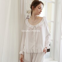 Sandro Modda method pyjamas women 2021 Fall full cotton long sleeves Loose Thin and Thin Household Clothes
