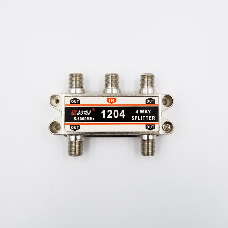 British Cable TV and Ground Wave Wireless Digital Receiving TV Signal Four Output Distributor