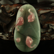 A price of fine work engraving natural purple green agate pendant pendant ho pond beautiful 