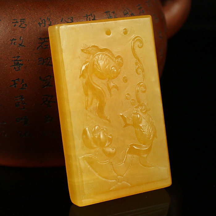 One port of price natural Indonesia's golden field Sealwort Worker Engraving 32 gr pendants pendant gold jade full hall send certificate