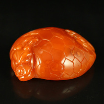 One-mouth price natural South Red Manau Seiko engraving pendant pendant dragon turtle 