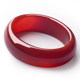 Natural authentic jade bracelet Brazilian red agate bracelet female girl widened version narrow version red Vanves real jade bracelet