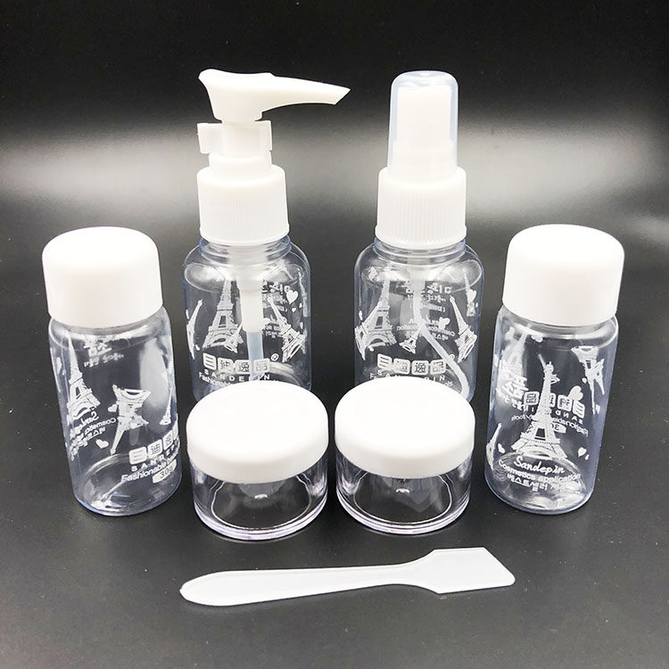 Travel sub-bottle set 7-piece safe and hygienic portable seal small and convenient bottle spray bottle 50CC
