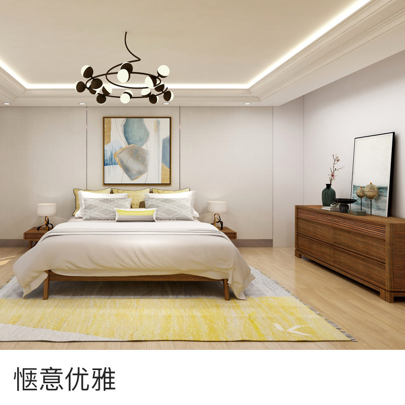 Ronglin Betel Nut Modern New Chinese Style Bedroom Furniture Combination 1 8 m Double 2 Bed Head Cabinet 1 Six Bucket Cabinet