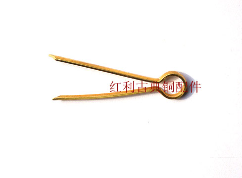 (Bonus classical copper fittings) Antique pure copper fastening connection U-shaped needle 5 5cm