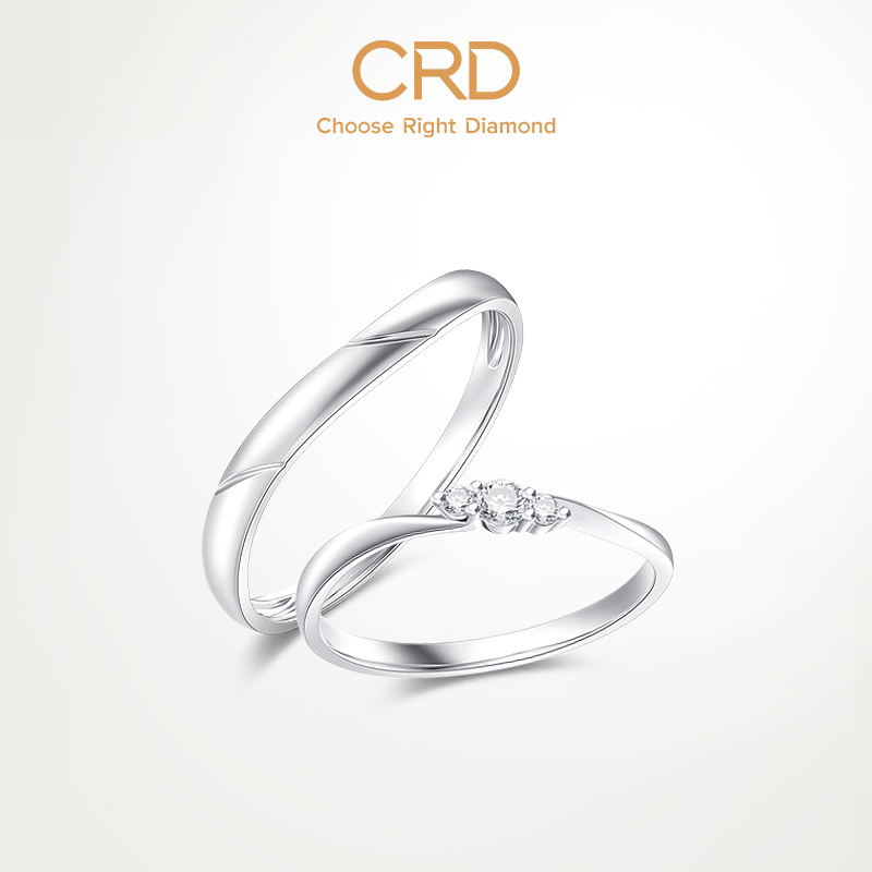 CRD Klaidi 18Kゴールドプラチナダイヤモンドカップルリングダイヤモンドリング結婚指輪婚約女性結婚天然本物のダイヤモンドリング