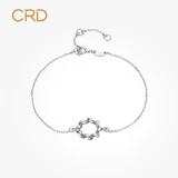 Платиновый модный регулируемый браслет, платина 950 пробы, простой и элегантный дизайн