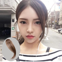 Mid-point Liu Hai film air wig wig female ultra-thin invisible non-trace oblique bangs wig side divided Liu Hai film