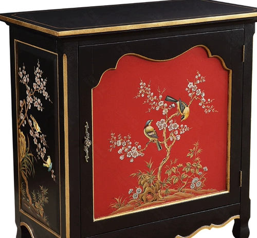 Китайская красная мебель, система хранения, французский стиль, ручная роспись, 0.92м