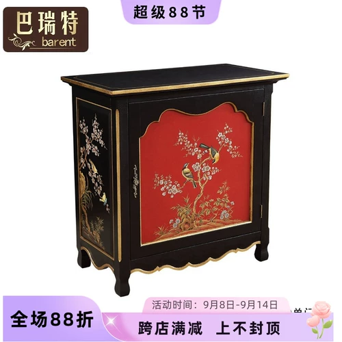 Китайская красная мебель, система хранения, французский стиль, ручная роспись, 0.92м