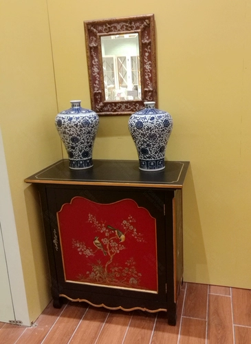 Китайская красная мебель, система хранения, французский стиль, ручная роспись, 0.92м