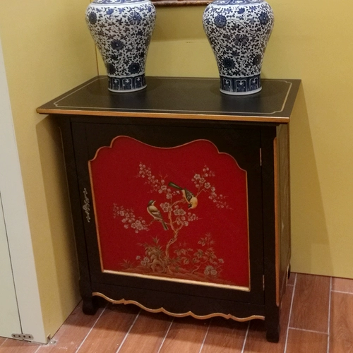 Китайская красная мебель, система хранения, французский стиль, ручная роспись, 0.92м