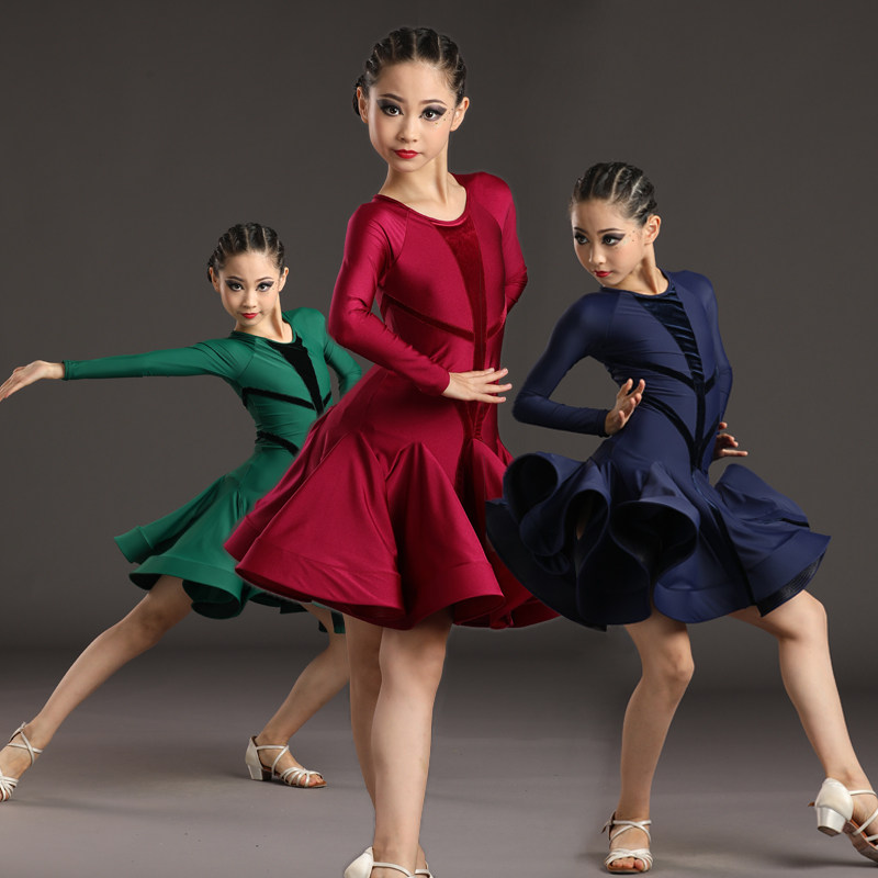New Latin dance competition Conserve professional female children stipulate standard young children dance table performing arts practice for the winter
