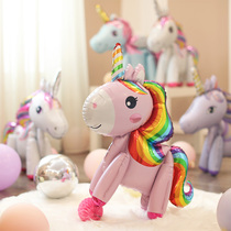 Cartoon pony Polly Unicorn Children birthday baby full moon 100 Days party decoration theme balloon