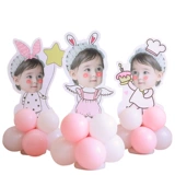 День рождения ребенка на день рождения -Сделайте KT Board Детскую аватар, полнолуние, исправление бренда, декорирование, девочка, сцена, 100 -дневная аранжировка