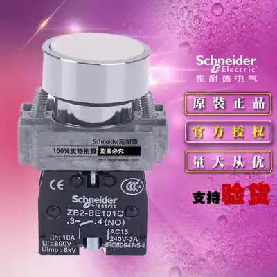 Schneider XB2BA11C = ZB2BZ101C ZB2BA1C button switch white flat head reset original