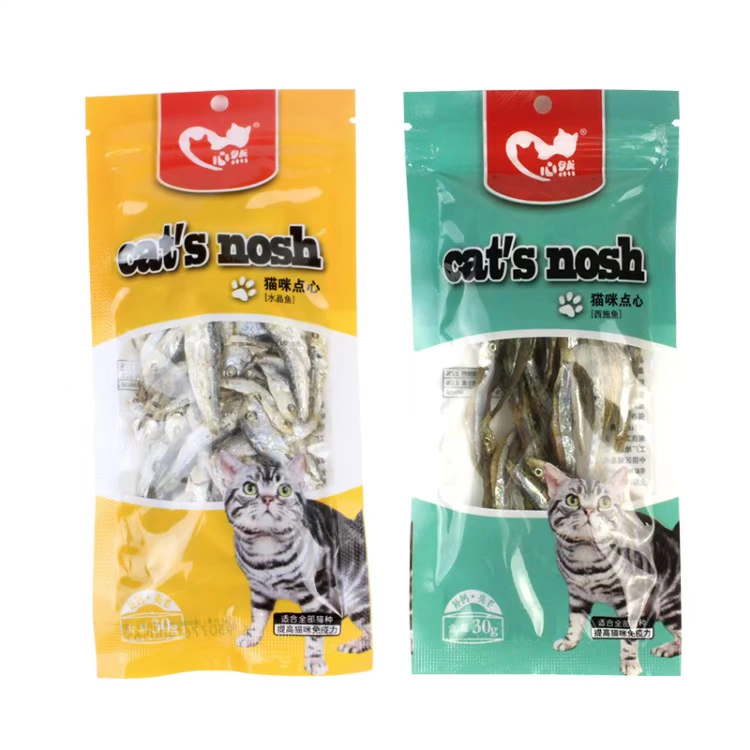 Snack cho mèo, cá khô, cá pha lê, thịt mèo dải, thịt cá không ướp muối 30g, snack cho mèo, tăng dinh dưỡng, mua 3 tặng 1 - Đồ ăn nhẹ cho mèo